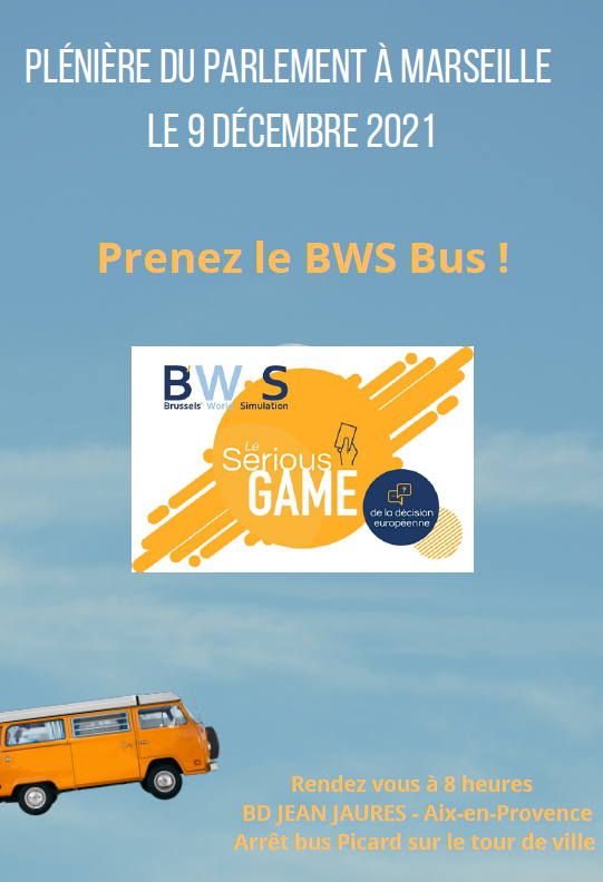 Plénière du 9 décembre : prenez le BWS Bus!